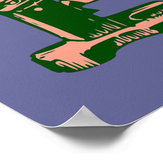 Microscoop Pop Art Poster (Hoek)