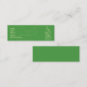 Microscoop - Skinny Mini Visitekaartje (Voorkant / Achterkant)