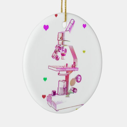 Microscoop voor meisjes keramisch ornament (Rechts)