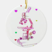 Microscoop voor meisjes keramisch ornament (Voorkant)