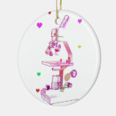 Microscoop voor meisjes keramisch ornament (Links)