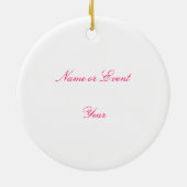 Microscoop voor meisjes keramisch ornament (Achterkant)