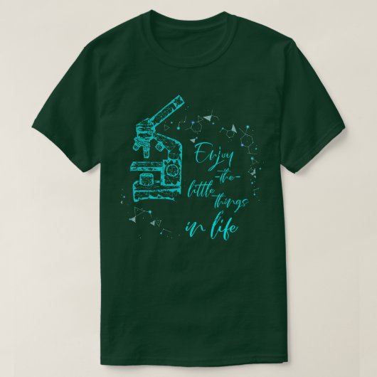 Microscoopbiologie T-shirt (Design voorkant)