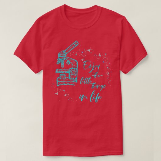 Microscoopbiologie T-shirt (Design voorkant)