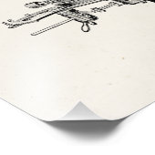  microscoopillustratie Retro-microscopen Foto Afdruk (Hoek)