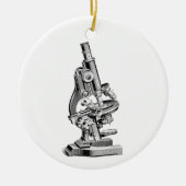  microscoopillustratie Retromicroscopen Keramisch Ornament (Voorkant)