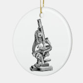 microscoopillustratie Retromicroscopen Keramisch Ornament (Links)