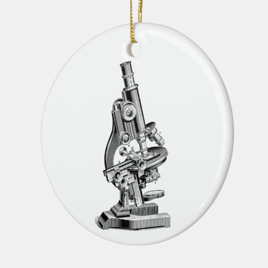 microscoopillustratie Retromicroscopen Keramisch Ornament (Links)