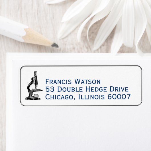  microscooplabel voor wetenschapslabel etiket (Insitu)