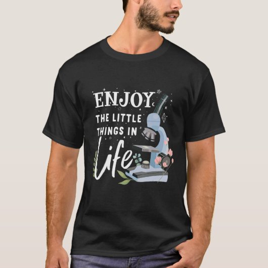 microscoopmicrobiologen biologie nerd science la t-shirt (Voorkant)