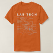 Microscooptechnicus Lab technicus Premi T-shirt (Design voorkant)