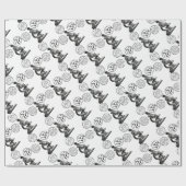 Microscoopvirus Cadeaupapier (Vlak)