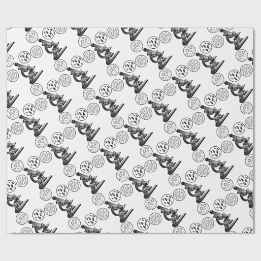 Microscoopvirus Cadeaupapier (Vlak)