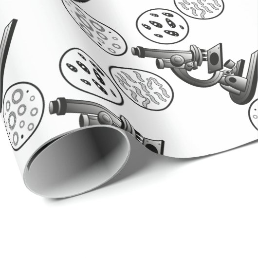 Microscoopvirus Cadeaupapier (Rol Hoek)