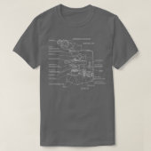 Microscope Science Technician Lab Technician Premi T-shirt (Design voorkant)
