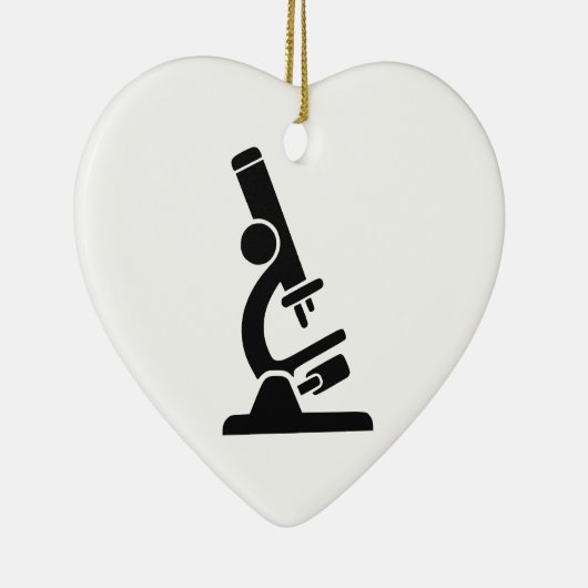 Microscope Silhouette Keramisch Ornament (Rechts)