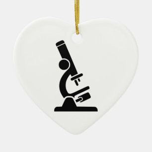 Microscope Silhouette Keramisch Ornament