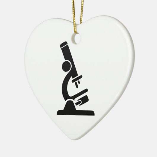 Microscope Silhouette Keramisch Ornament (Links)