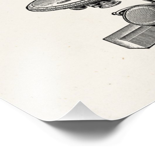 microscopen Oude Antiek microscoop Foto Afdruk (Hoek)