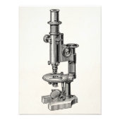 microscopen Oude Antiek microscoop Foto Afdruk (Voorkant)