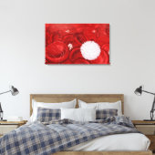 Microscopisch onderzoek naar bloedcellen canvas afdruk (Insitu (Slaapkamer))