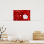 Microscopisch onderzoek naar bloedcellen poster (Keuken)