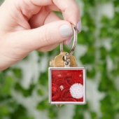 Microscopisch onderzoek naar bloedcellen sleutelhanger (Hand)
