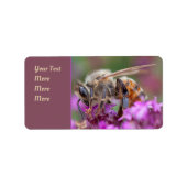 Microscopisch perspectief: De foerageerhoningbij Etiket (Voorkant)