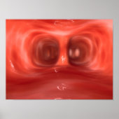 Microscopisch Uitzicht in de menselijke longen Poster (Voorkant)