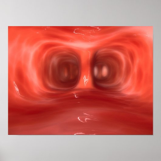 Microscopisch Uitzicht in de menselijke longen Poster (Voorkant)