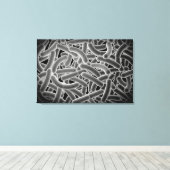 Microscopisch Uitzicht van Bacilli Bacteria Canvas Afdruk (Insitu (Houten vloer))