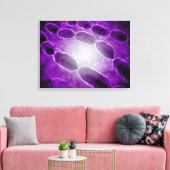Microscopisch Uitzicht van bacteriële pneumonie 2 Canvas Afdruk (Insitu (Woonkamer))