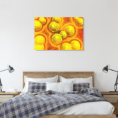 Microscopisch Uitzicht van Chlamydia Canvas Afdruk (Insitu (Slaapkamer))