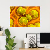Microscopisch Uitzicht van Chlamydia Poster (Thuiskantoor)