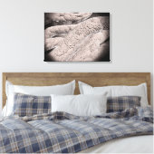 Microscopisch Uitzicht van de korncobformatie Canvas Afdruk (Insitu (Slaapkamer))