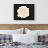 Microscopisch Uitzicht van de Pancreaskankercel Canvas Afdruk (Insitu (Slaapkamer))