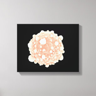 Microscopisch Uitzicht van de Pancreaskankercel Canvas Afdruk