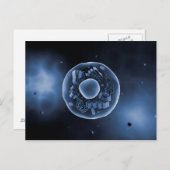 Microscopisch Uitzicht van dierlijke cellen 3 Briefkaart (Voorkant / Achterkant)