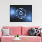 Microscopisch Uitzicht van dierlijke cellen 3 Canvas Afdruk (Insitu (Woonkamer))