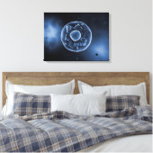Microscopisch Uitzicht van dierlijke cellen 3 Canvas Afdruk (Insitu (Slaapkamer))