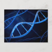 Microscopisch Uitzicht van DNA Briefkaart (Voorkant)