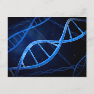 Microscopisch Uitzicht van DNA Briefkaart