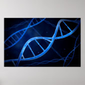 Microscopisch Uitzicht van DNA Poster (Voorkant)