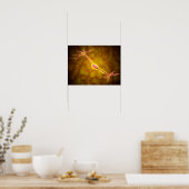 Microscopisch Uitzicht van een bipolaire neuron Poster (Keuken)