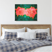 Microscopisch Uitzicht van een leukemiecel Canvas Afdruk (Insitu (Slaapkamer))