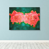 Microscopisch Uitzicht van een leukemiecel Canvas Afdruk (Insitu (Houten vloer))