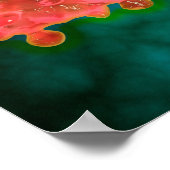 Microscopisch Uitzicht van een leukemiecel Poster (Hoek)