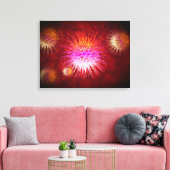 Microscopisch Uitzicht van endrimers 1 Canvas Afdruk (Insitu (Woonkamer))