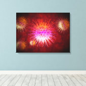 Microscopisch Uitzicht van endrimers 1 Canvas Afdruk (Insitu (Houten vloer))