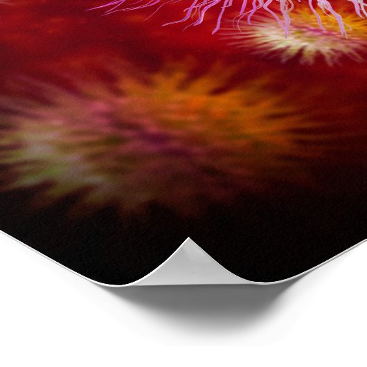 Microscopisch Uitzicht van endrimers 1 Poster (Hoek)